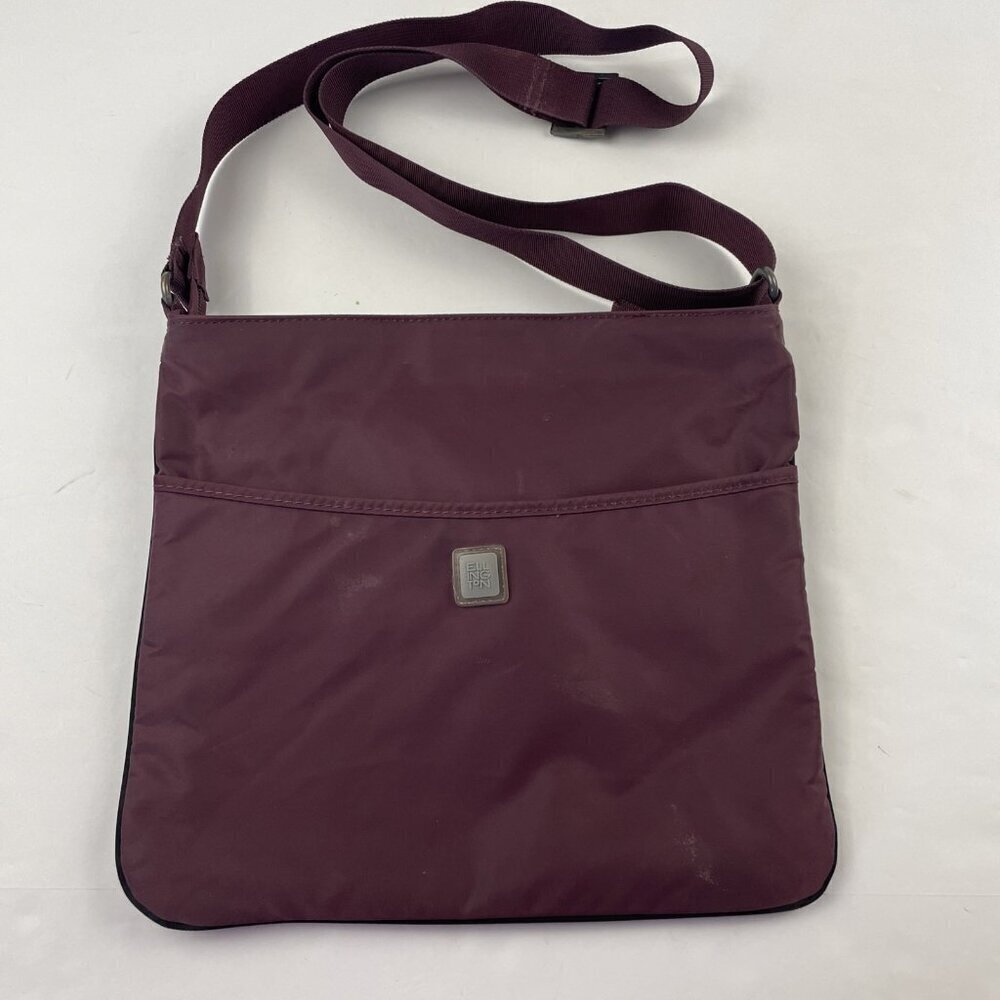 ELLINGTON Nylon Crossbody Bag Medium Purple Multi-Pocket Organizer Travel Purse